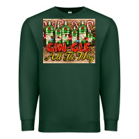 Sports Green GIN GLE Christmas gin bottles Premium Sweatshirt - AdoDesignShop