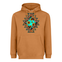Meerkat aztec leopard turquoise sunflower Heavyweight Hoodie - JahusDesignShop