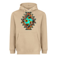 Mushroom aztec leopard turquoise sunflower Heavyweight Hoodie - JahusDesignShop