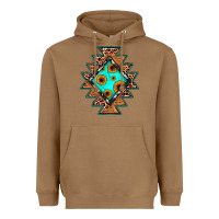 Toasted Coconut aztec leopard turquoise sunflower Heavyweight Hoodie - JahusDesignShop