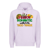 Lilac i enjoy romantic walks to the taco truck Premium Hoodie - MaliasSmallBusiness