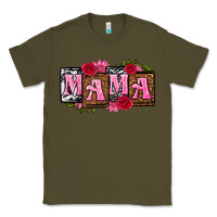 Army Green mama with license letters mothers day Classic Tee - texasbilliewilder