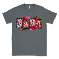 Charcoal Heather mama with license letters mothers day Classic Tee - texasbilliewilder