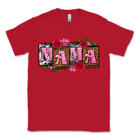 Red mama with license letters mothers day Classic Tee - texasbilliewilder