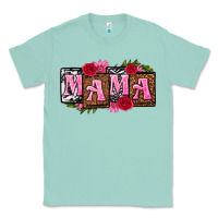 Seafoam mama with license letters mothers day Classic Tee - texasbilliewilder