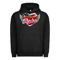 Pigment Black American babe Urban Hoodie - NancyCooperArtShop