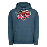 Pigment Midnight Navy American babe Urban Hoodie - NancyCooperArtShop