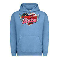 Pigment Pebble Blue American babe Urban Hoodie - NancyCooperArtShop