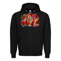 Black Our Lady of Guadalupe Zipper Hoodie - CTS Tumbler Store