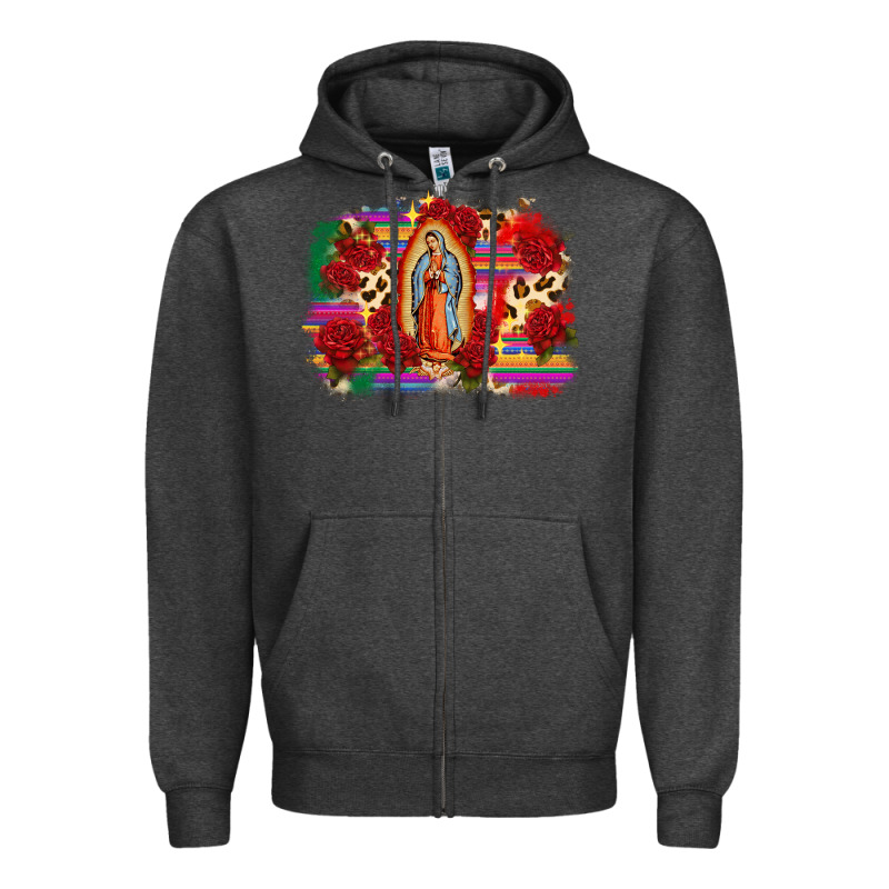 Our Lady Of Guadalupe Zipper Hoodie by CTS Tumbler Store | Teevron