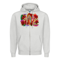 Dove Grey Our Lady of Guadalupe Zipper Hoodie - CTS Tumbler Store