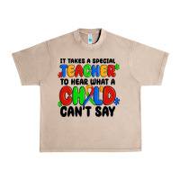 French Oak it takes a special teacher to hear what a child ca Urban Heavy Tee - MaliasSmallBusiness