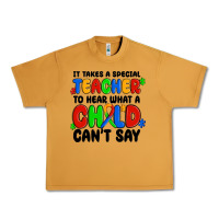 Peanut Butter it takes a special teacher to hear what a child ca Urban Heavy Tee - MaliasSmallBusiness