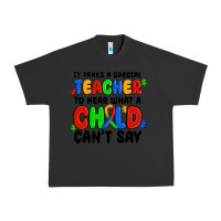 Pigment Black it takes a special teacher to hear what a child ca Urban Heavy Tee - MaliasSmallBusiness