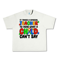Pistachio it takes a special teacher to hear what a child ca Urban Heavy Tee - MaliasSmallBusiness