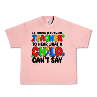 Salmon it takes a special teacher to hear what a child ca Urban Heavy Tee - MaliasSmallBusiness