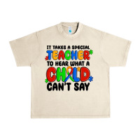 Sandshell it takes a special teacher to hear what a child ca Urban Heavy Tee - MaliasSmallBusiness