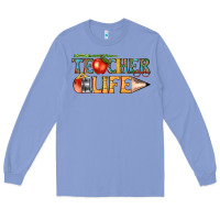 Colony Blue teacher life Long Sleeve Tee - texasbilliewilder
