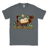 Charcoal Heather joy to the world Classic Tee - RanaPortraitStore