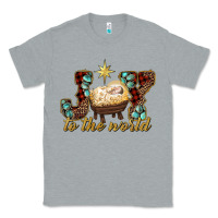 Heather Grey joy to the world Classic Tee - RanaPortraitStore