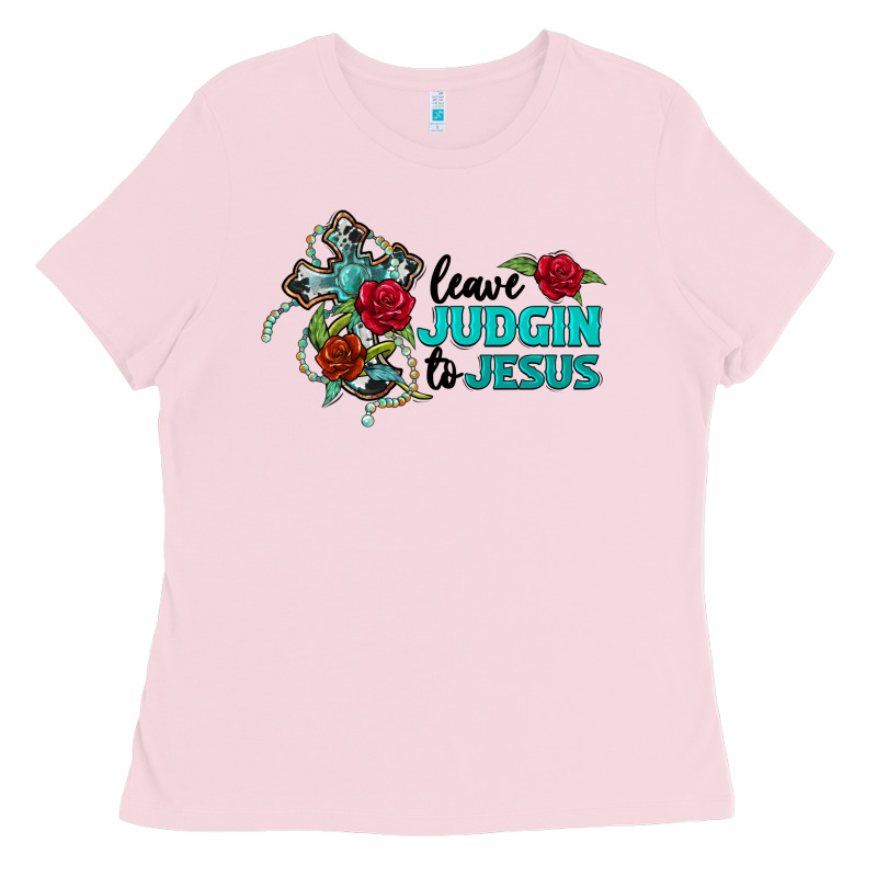 Leave Judgin To Jesus Ladies Tee by BarkalooDesign | Teevron