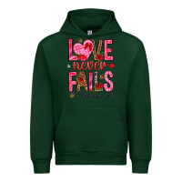 Forest Green love never fails i corintians 13 8 Urban Hoodie - NancyCooperArtShop
