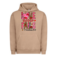 Pigment Burro love never fails i corintians 13 8 Urban Hoodie - NancyCooperArtShop
