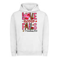 Pigment Lunar Rock love never fails i corintians 13 8 Urban Hoodie - NancyCooperArtShop