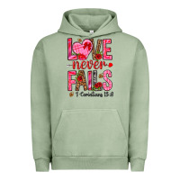 Love Never Fails I Corintians 13 8 Urban Hoodie | Teevron