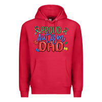 Cardinal proud autism dad Premium Hoodie - MaliasSmallBusiness