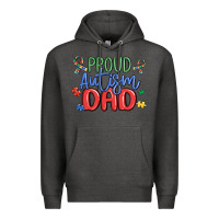 Charcoal Heather proud autism dad Premium Hoodie - MaliasSmallBusiness