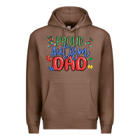 Chestnut proud autism dad Premium Hoodie - MaliasSmallBusiness