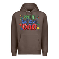 Coffee proud autism dad Premium Hoodie - MaliasSmallBusiness