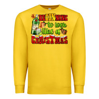 Lemon beginning to look like a christmas with gin and gifts Premium Sweatshirt - AdoDesignShop