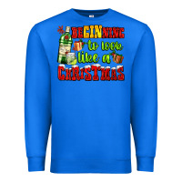 True Royal beginning to look like a christmas with gin and gifts Premium Sweatshirt - AdoDesignShop