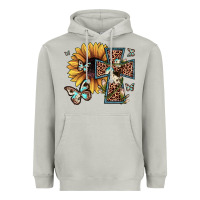 Moon Dust leopard cross sunflower butterfly Heavyweight Hoodie - JahusDesignShop