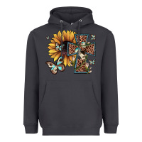 Smoke leopard cross sunflower butterfly Heavyweight Hoodie - JahusDesignShop