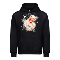Black white christmas santa claus Urban Hoodie - MaliasSmallBusiness