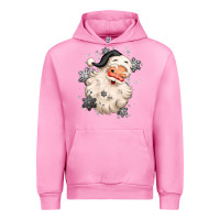 Fuchsia Pink white christmas santa claus Urban Hoodie - MaliasSmallBusiness