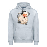 Heather Grey white christmas santa claus Urban Hoodie - MaliasSmallBusiness