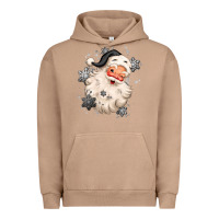 Pigment Burro white christmas santa claus Urban Hoodie - MaliasSmallBusiness