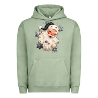Pigment Oil Green white christmas santa claus Urban Hoodie - MaliasSmallBusiness