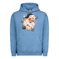 Pigment Pebble Blue white christmas santa claus Urban Hoodie - MaliasSmallBusiness