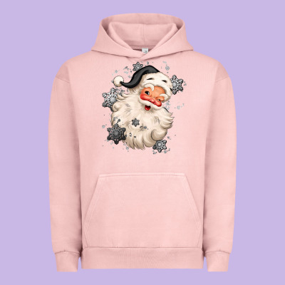 White Christmas Santa Claus Urban Hoodie Designed By Maliassmallbusiness
