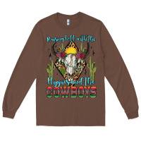 Chestnut raising hell with the hippies and the cowboys Long Sleeve Tee - Zillion Design Studio