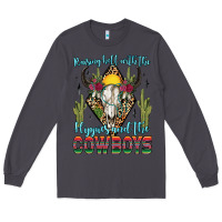 Smoke raising hell with the hippies and the cowboys Long Sleeve Tee - Zillion Design Studio