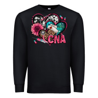 Black certified nursing assistant cna hearts Premium Sweatshirt - Jasminsmagicworld