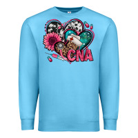 Ocean Blue certified nursing assistant cna hearts Premium Sweatshirt - Jasminsmagicworld