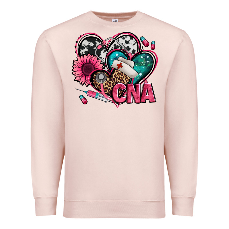 Certified Nursing Assistant Cna Hearts Premium Sweatshirt by Jasminsmagicworld | Teevron