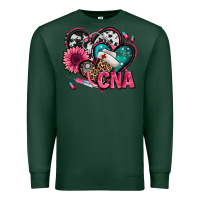 Sports Green certified nursing assistant cna hearts Premium Sweatshirt - Jasminsmagicworld